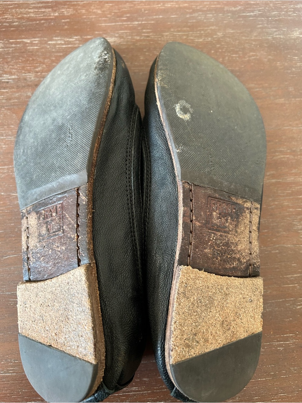 Frye Ballet Flats - Black Leather - size 6 - Picture 4 of 5